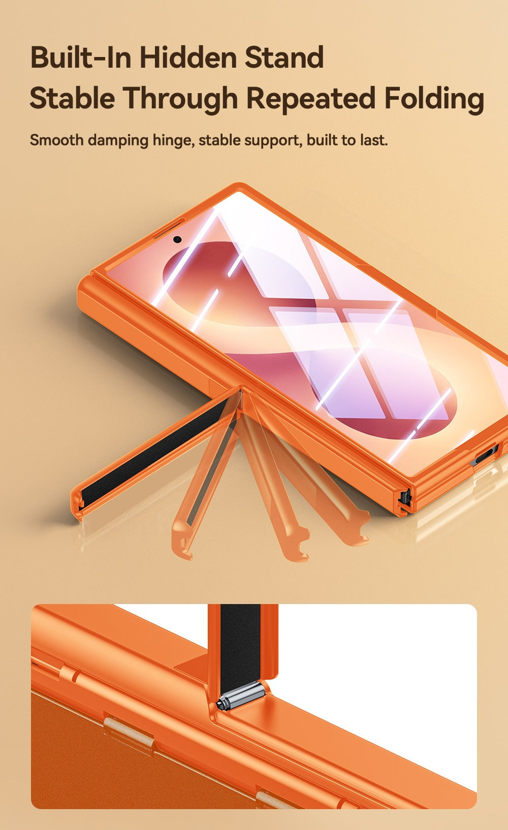 Magnetic Hinge Protective Case with Built-in Stand for Samsung Galaxy Z Fold