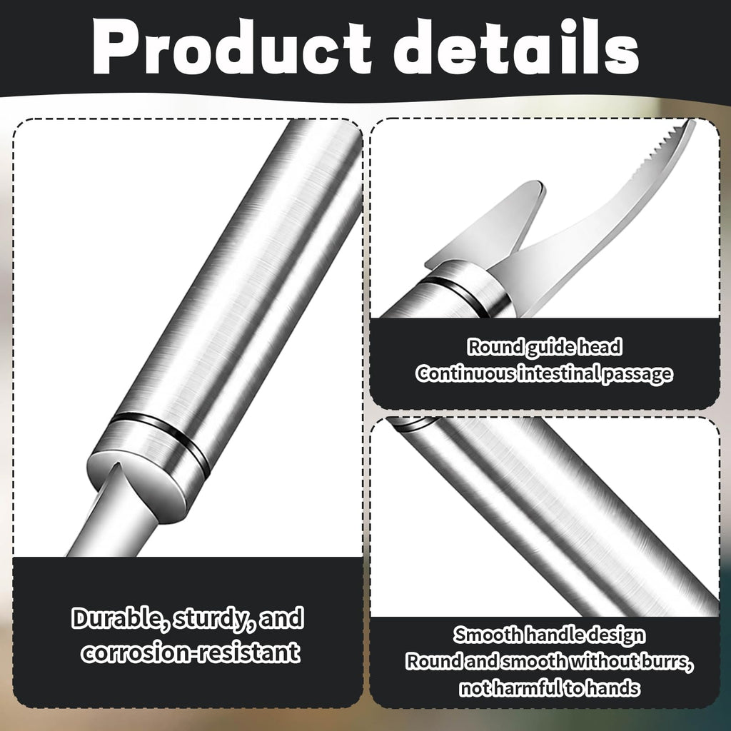 4PCS Stainless Steel Shrimp Peeler and Deveiner Tool Set, 2 in 1 Seafood Prep Tool