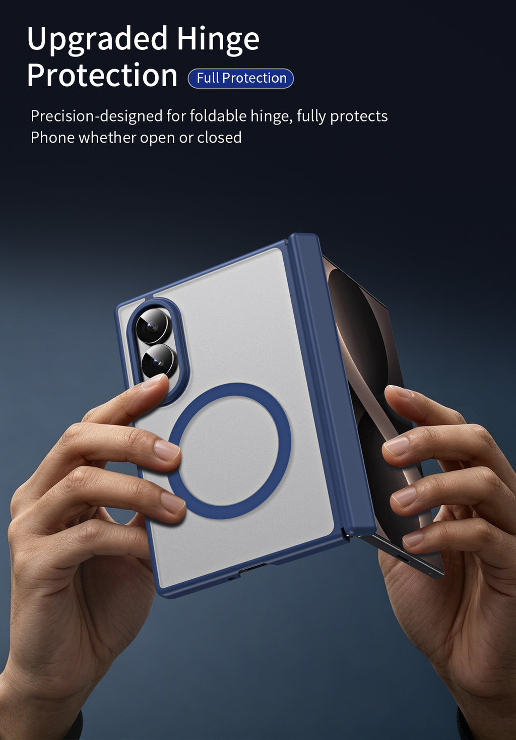 Magnetic Hinge Protective Case with Built-in Stand for Samsung Galaxy Z Fold