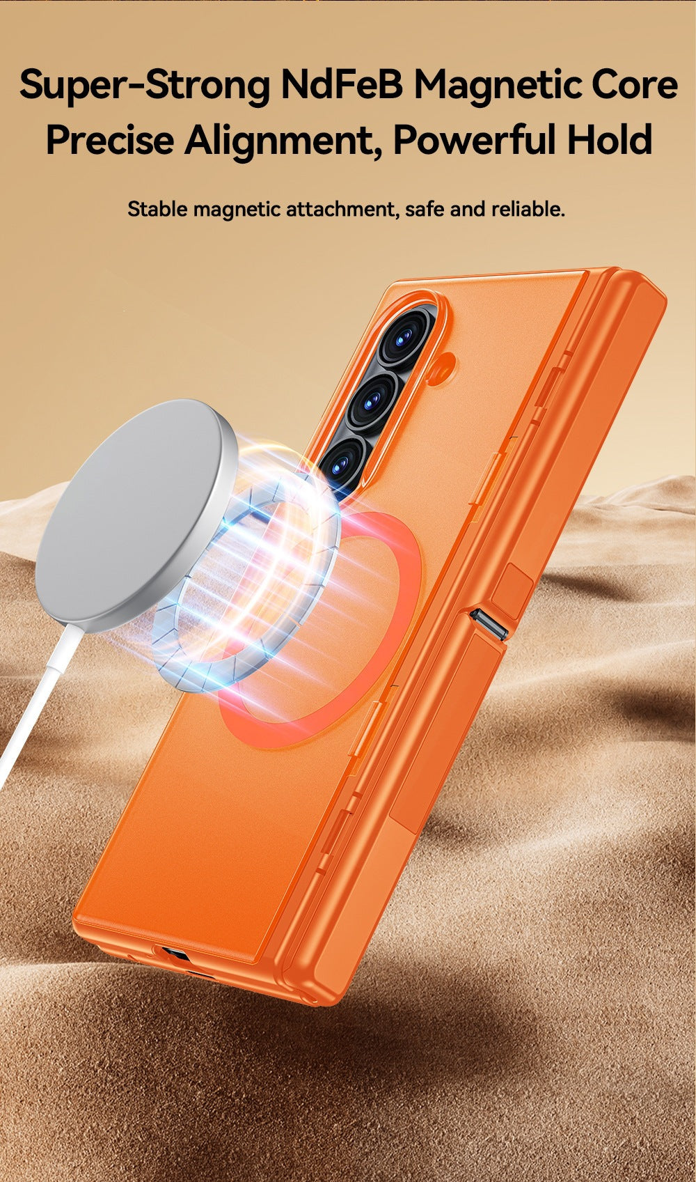 Magnetic Hinge Protective Case with Built-in Stand for Samsung Galaxy Z Fold