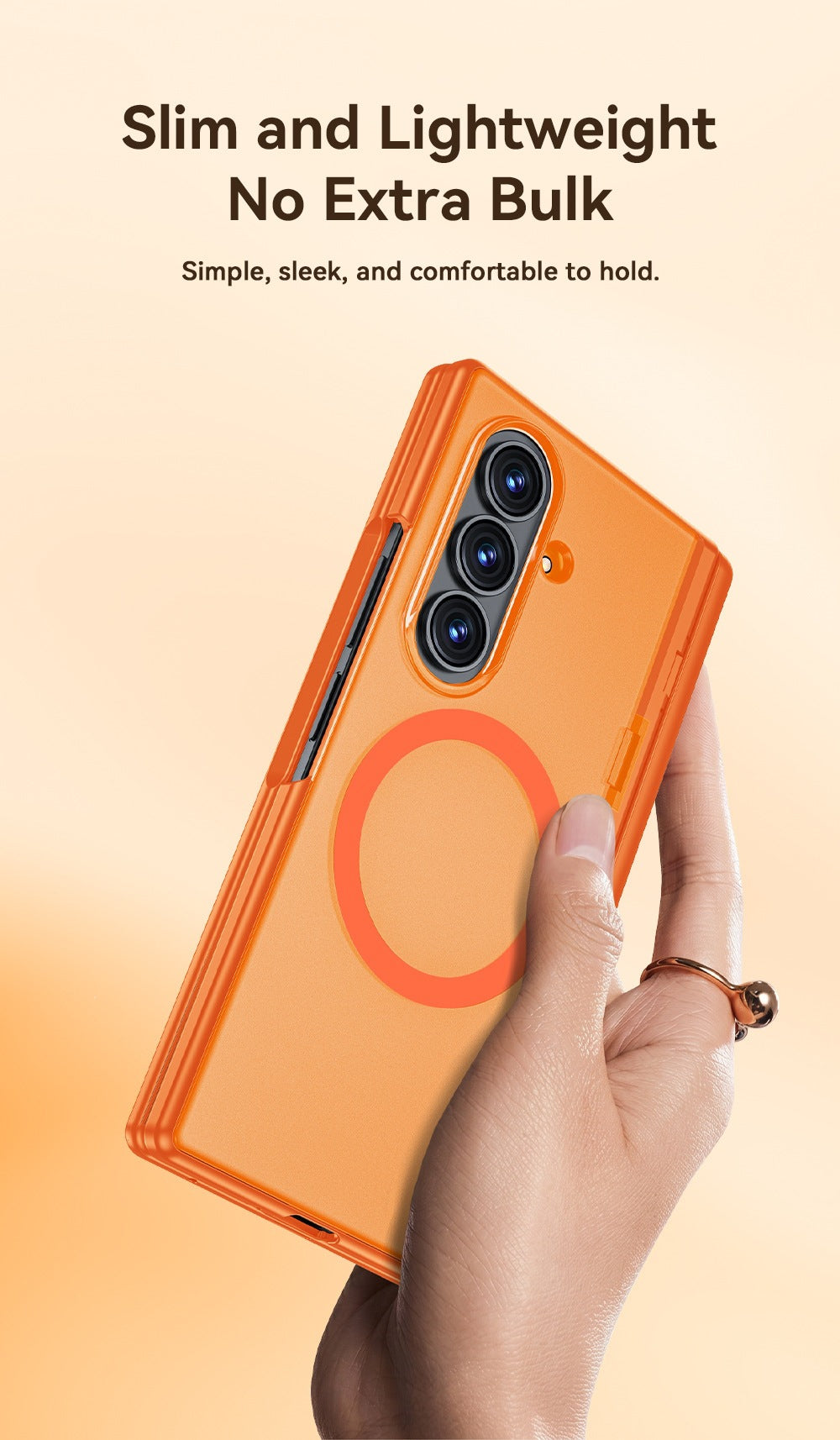 Magnetic Hinge Protective Case with Built-in Stand for Samsung Galaxy Z Fold