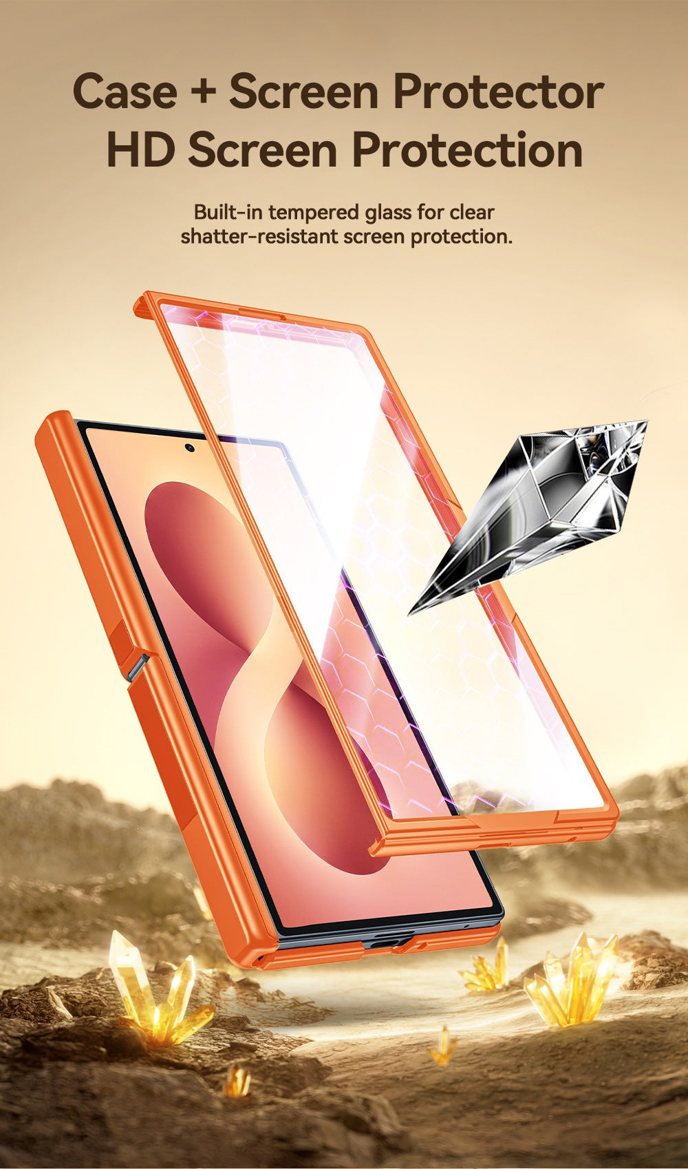Magnetic Hinge Protective Case with Built-in Stand for Samsung Galaxy Z Fold