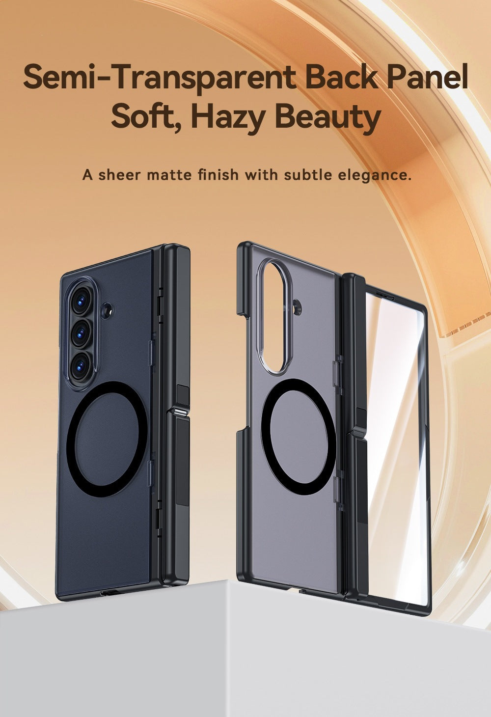 Magnetic Hinge Protective Case with Built-in Stand for Samsung Galaxy Z Fold