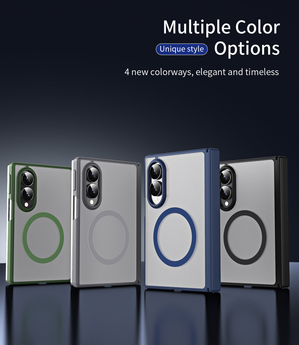 Magnetic Hinge Protective Case with Built-in Stand for Samsung Galaxy Z Fold