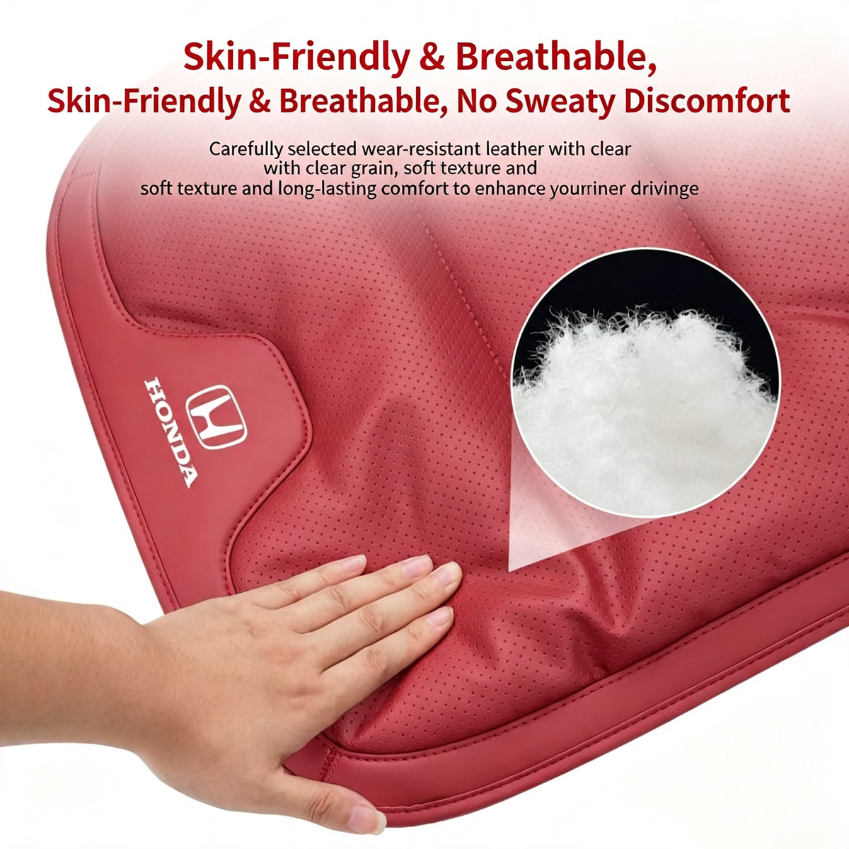 Car Seat Cushion Breathable Padded Support For Pain‑Free Driving