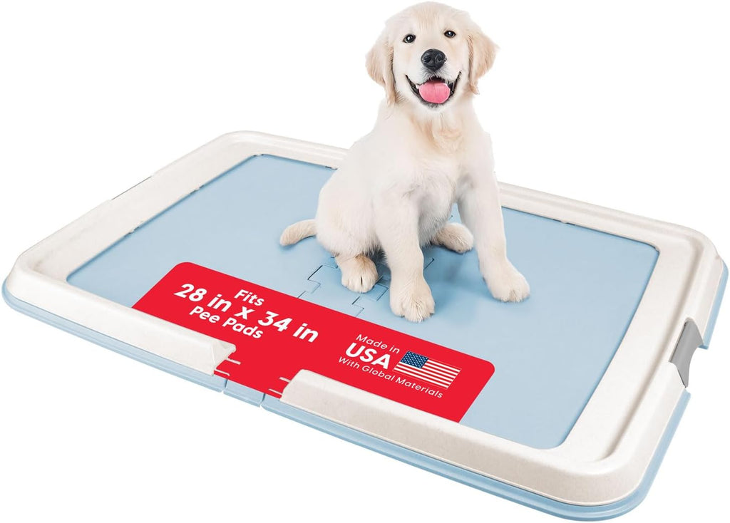 Dog Pad Tray Puppy House‑Training Holder For Medium & Large Dogs