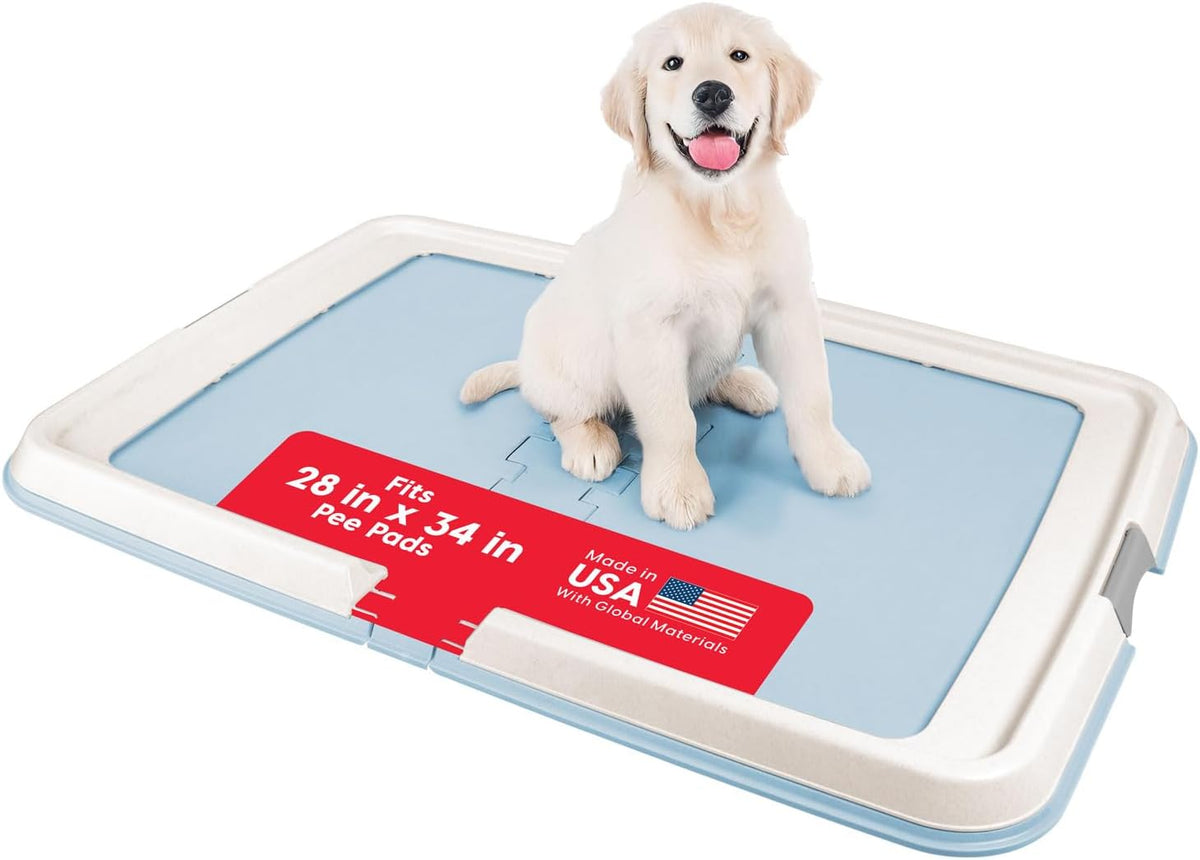 Dog Pad Tray Puppy House‑Training Holder For Medium & Large Dogs