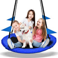 40 Inch Saucer Tree Swing Flying 600lb Weight Capacity 2 Added Hanging Straps Adjustable