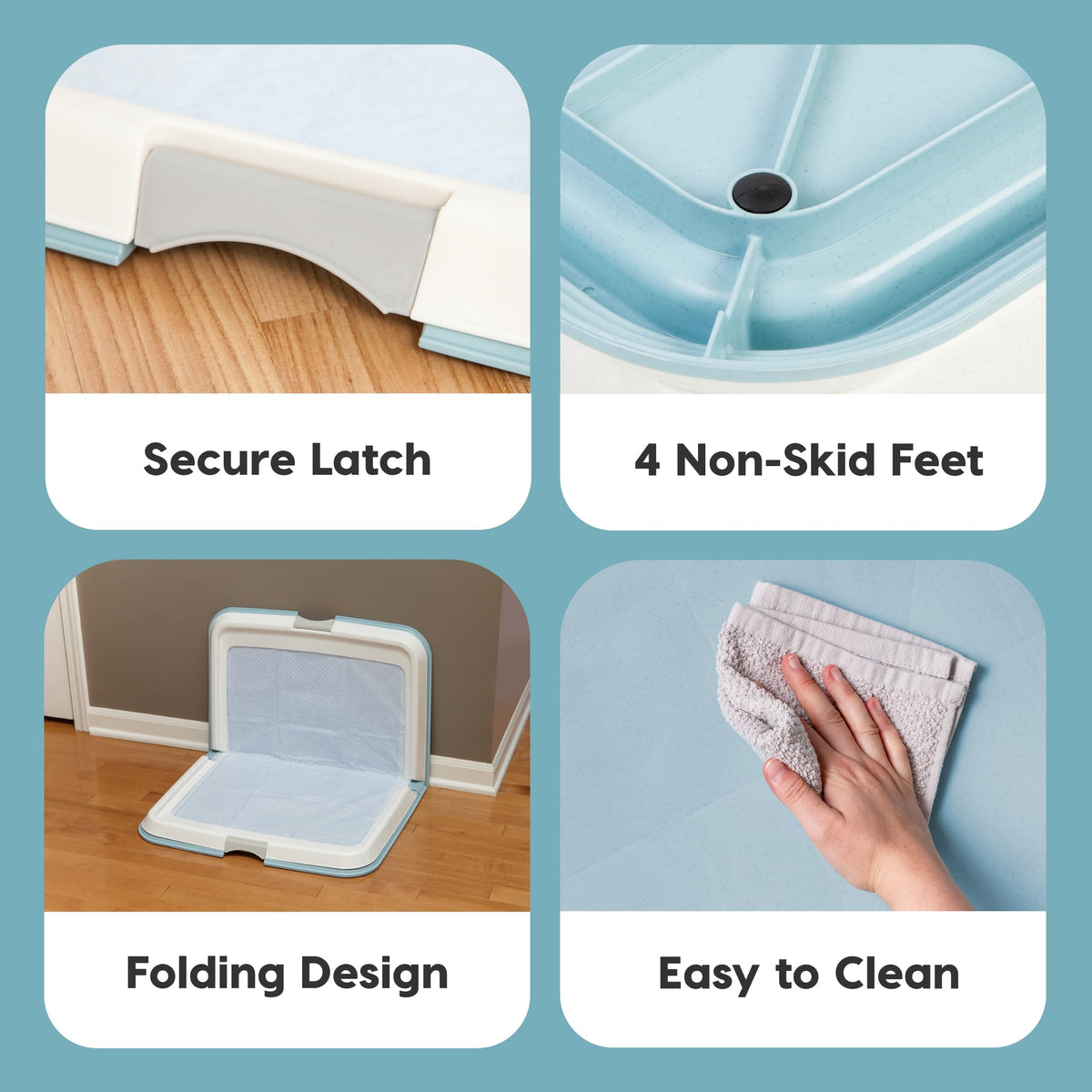 Dog Pad Tray Puppy House‑Training Holder For Medium & Large Dogs